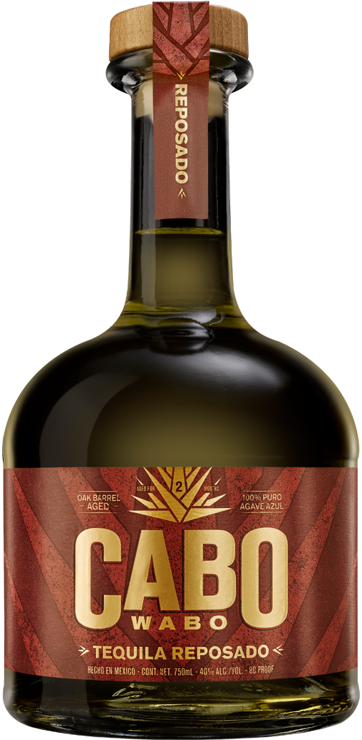 Bottle of Cabo Wabo Tequila Reposado